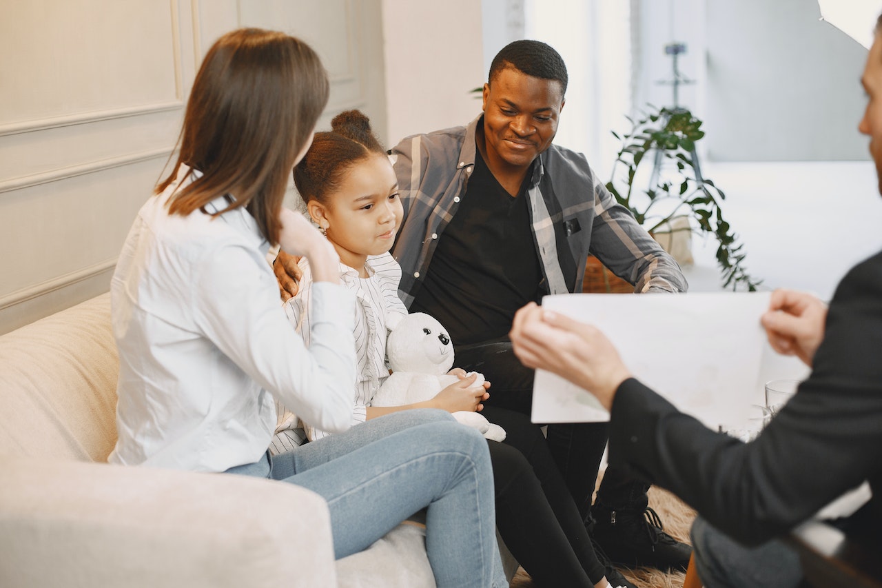 A family in counseling